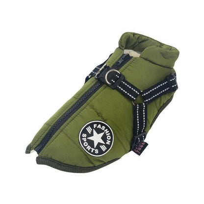 Waterproof Dog Jacket | Dog Jacket with Harness | Clarity Rhythm